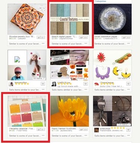 Sample Etsy Front page
