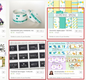 Etsy Example Page
